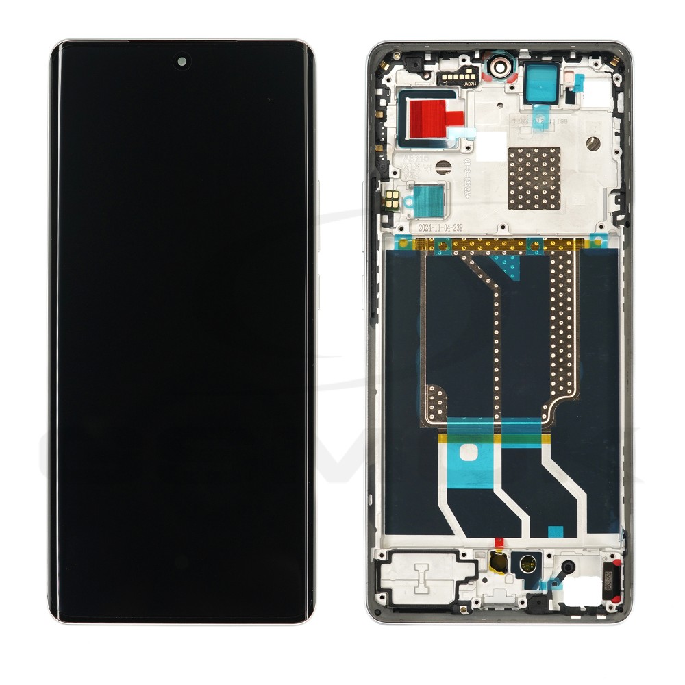 WYŚWIETLACZ LCD DO REALME GT 6 Z RAMKĄ SREBRNY 621029000200 ORYGINAŁ SERVICE PACK