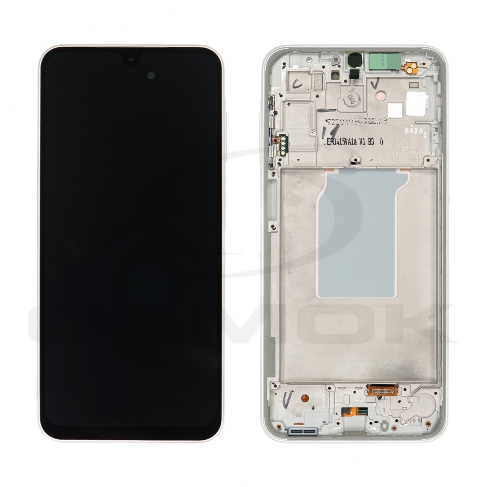 WYŚWIETLACZ LCD DO SAMSUNG A266 GALAXY A26 5G BIAŁY Z RAMKĄ GH82-37049B ORYGINAŁ SERVICE PACK