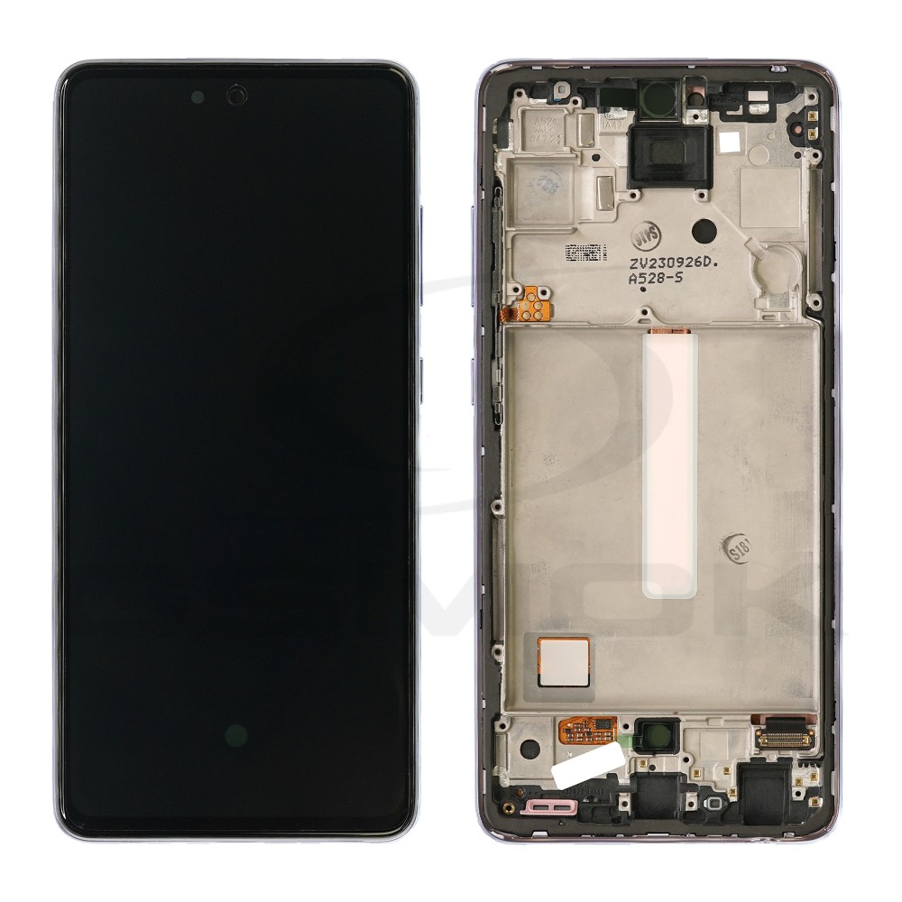 WYŚWIETLACZ LCD DO SAMSUNG A525 A526 GALAXY A52 FIOLETOWY Z RAMKĄ GH82-25752C GH82-25524C GH82-25526C GH82-25754C GH82-25602C ORYGINAŁ SERVICE PACK