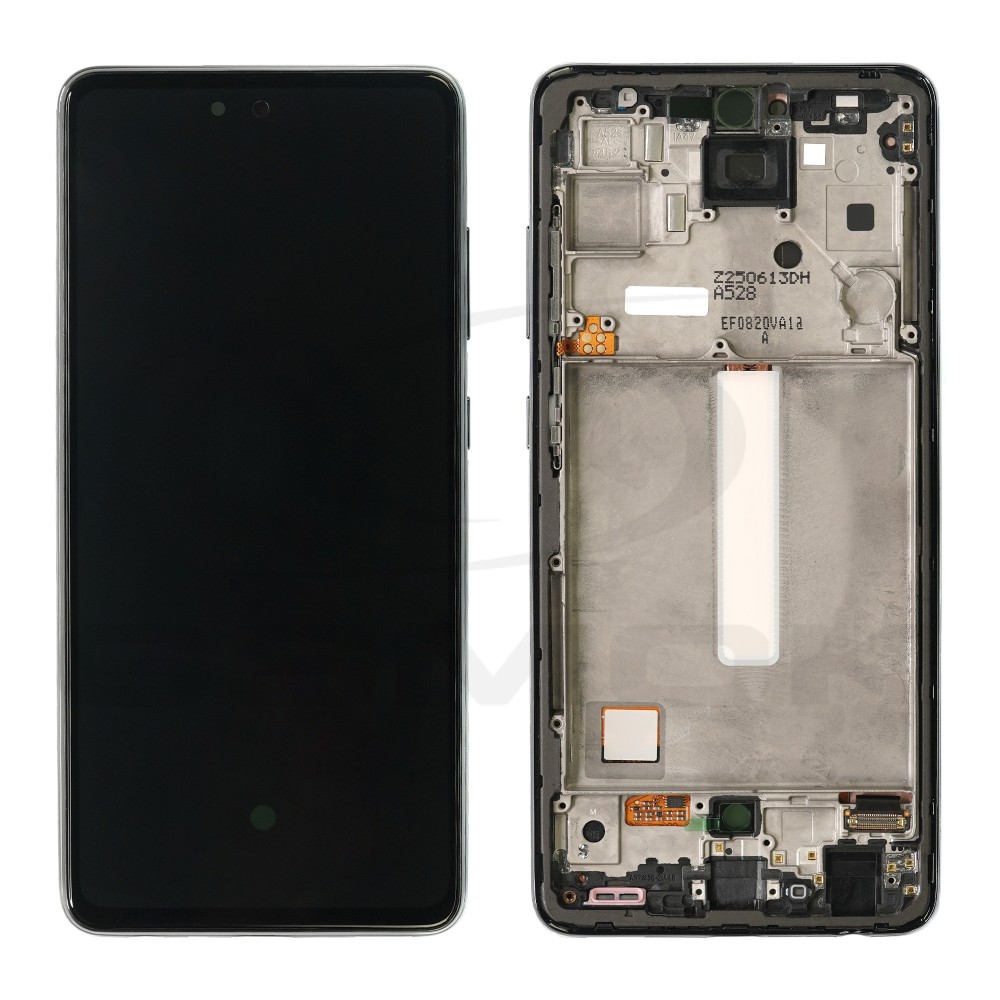 WYŚWIETLACZ LCD DO SAMSUNG A528 GALAXY A52S 5G CZARNY Z RAMKĄ GH82-26861A GH82-26863A GH82-26910A GH82-26909A ORYGINAŁ SERVICE PACK
