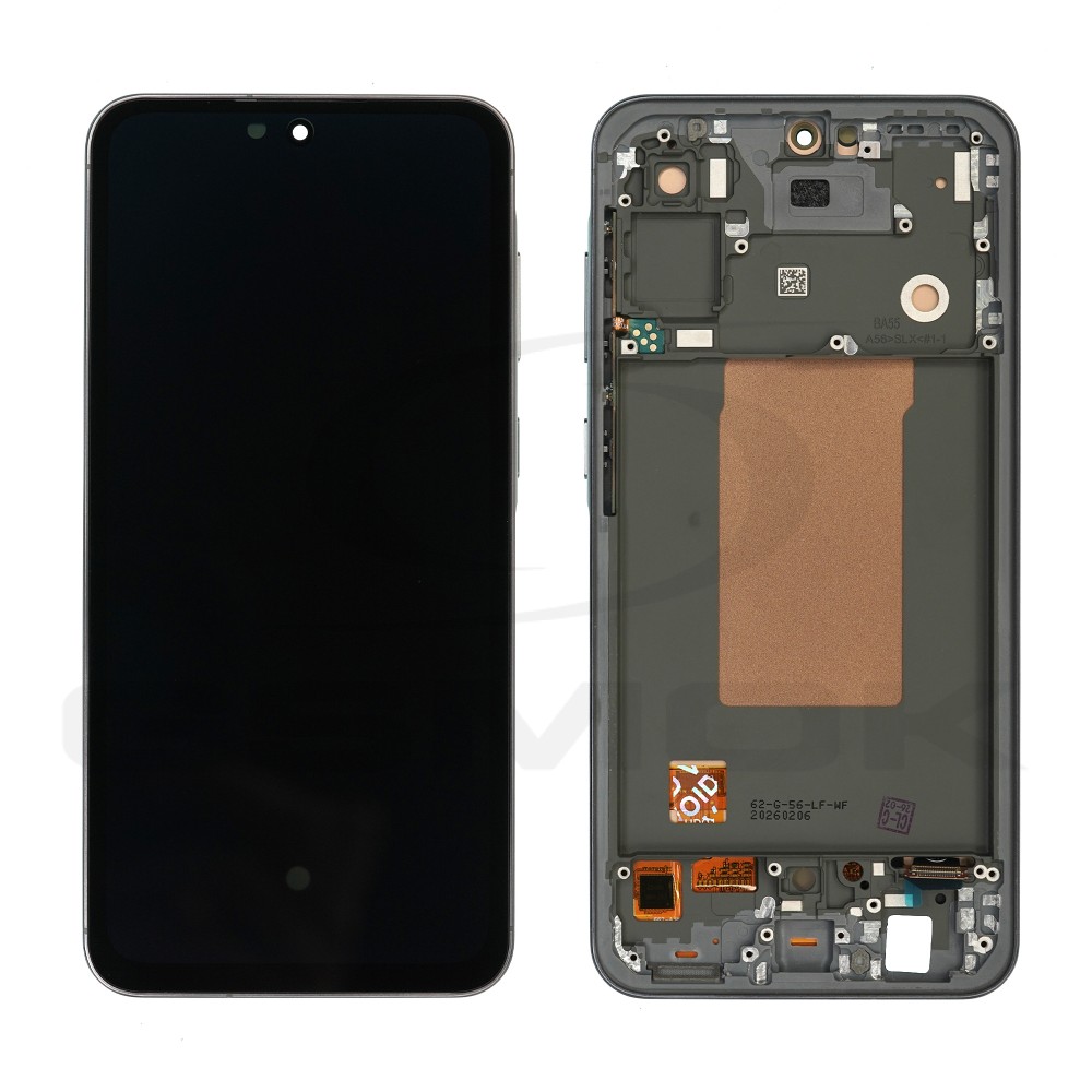 WYŚWIETLACZ LCD DO SAMSUNG A566 GALAXY A56 5G Z RAMKĄ GRAFITOWY [OLED SMALL SIZE]
