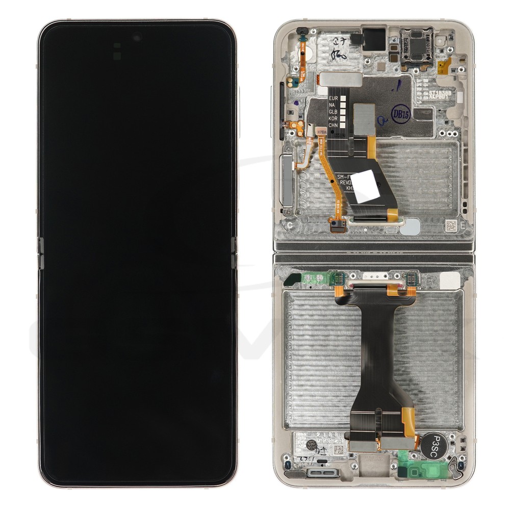 WYŚWIETLACZ LCD DO SAMSUNG F731 GALAXY Z FLIP 5 BEŻOWY Z RAMKĄ GH82-31828B GH82-31827B ORYGINAŁ SERVICE PACK