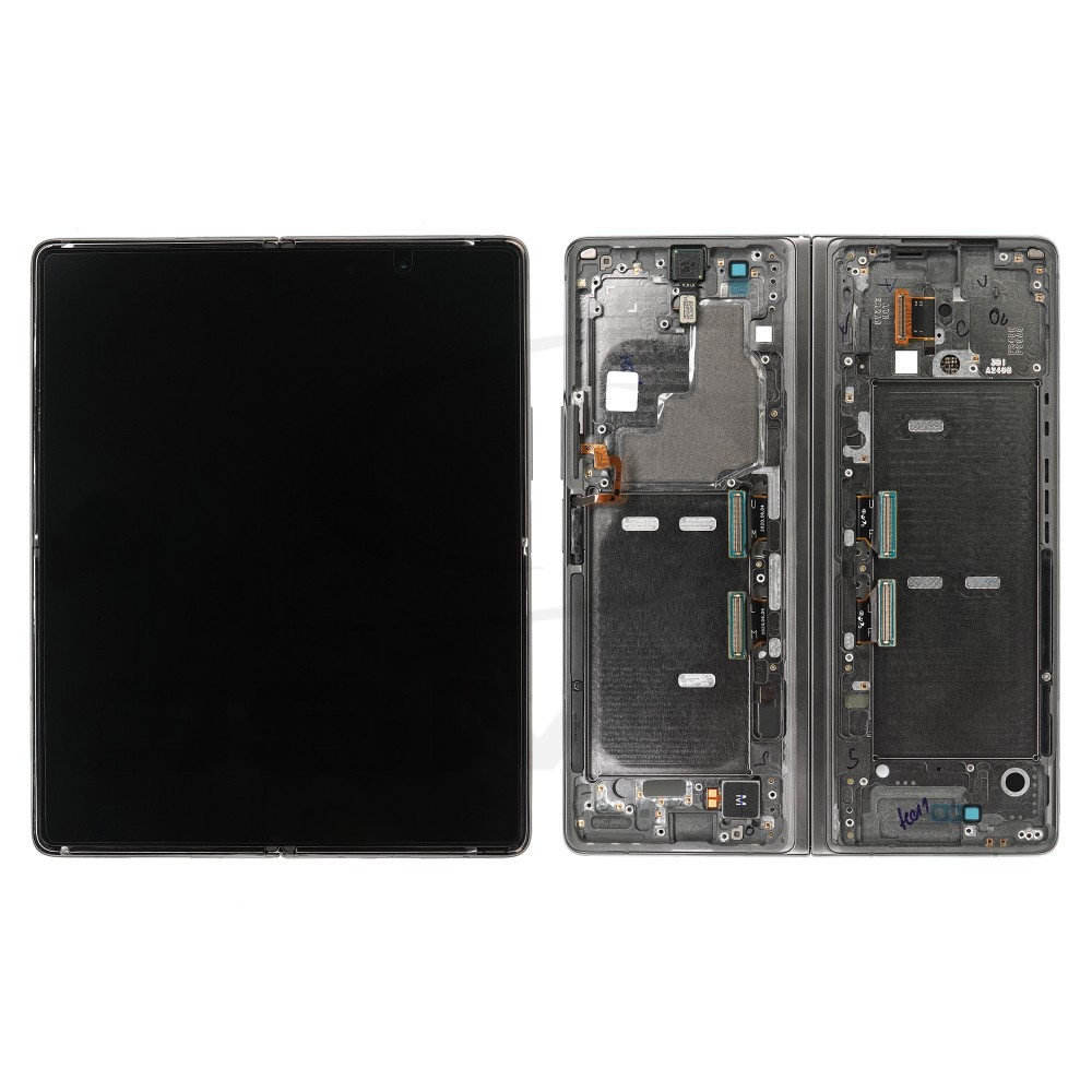 WYŚWIETLACZ LCD DO SAMSUNG F916 GALAXY FOLD 2 5G SZARY Z RAMKĄ GH82-23968D ORYGINAŁ SERVICE PACK