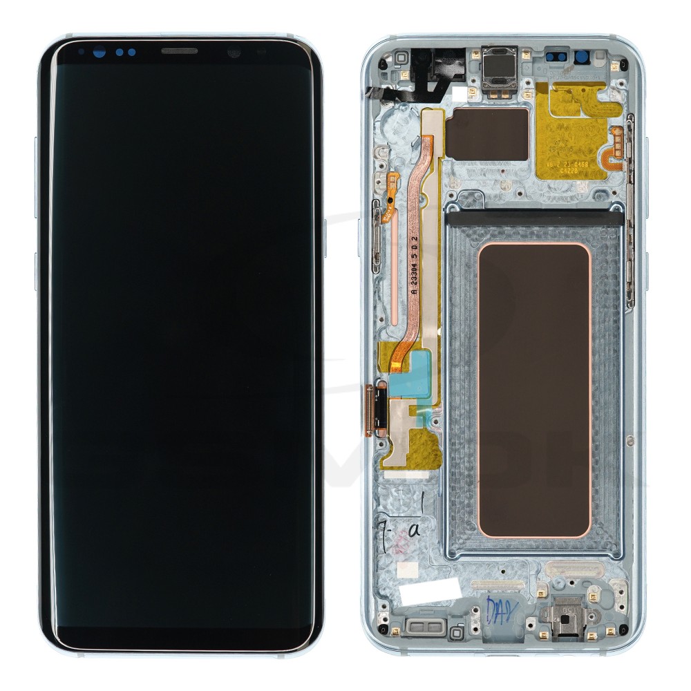 WYŚWIETLACZ LCD DO SAMSUNG G955 GALAXY S8 PLUS NIEBIESKI Z RAMKĄ GH97-20470D GH97-20565D GH97-20564D ORYGINAŁ SERVICE PACK