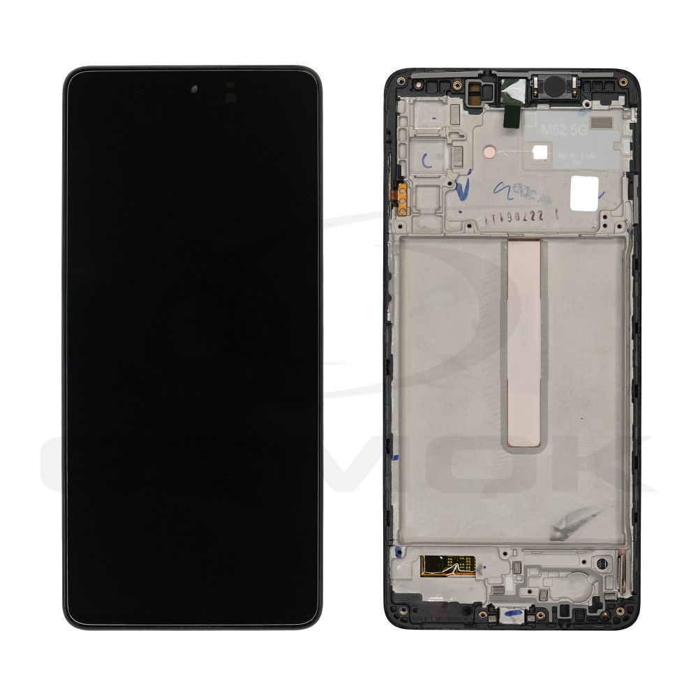WYŚWIETLACZ LCD DO SAMSUNG M526 GALAXY M52 5G Z RAMKĄ GH82-27094A GH82-27091A GH82-27219A GH82-27124A ORYGINAŁ SERVICE PACK