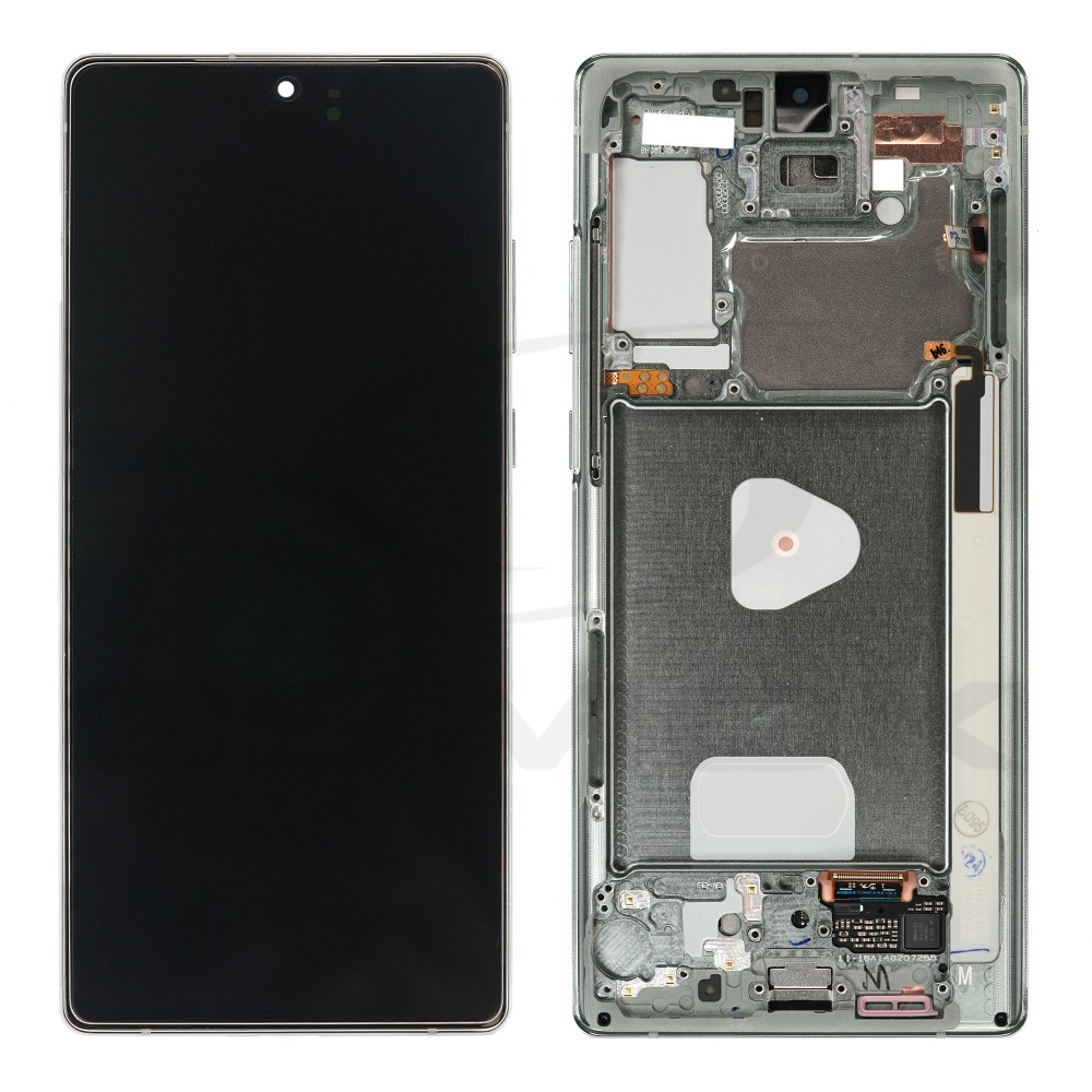 WYŚWIETLACZ LCD DO SAMSUNG N980 N981 GALAXY NOTE 20 ZIELONY Z RAMKĄ GH82-23733C GH82-23495C ORYGINAŁ SERVICE PACK