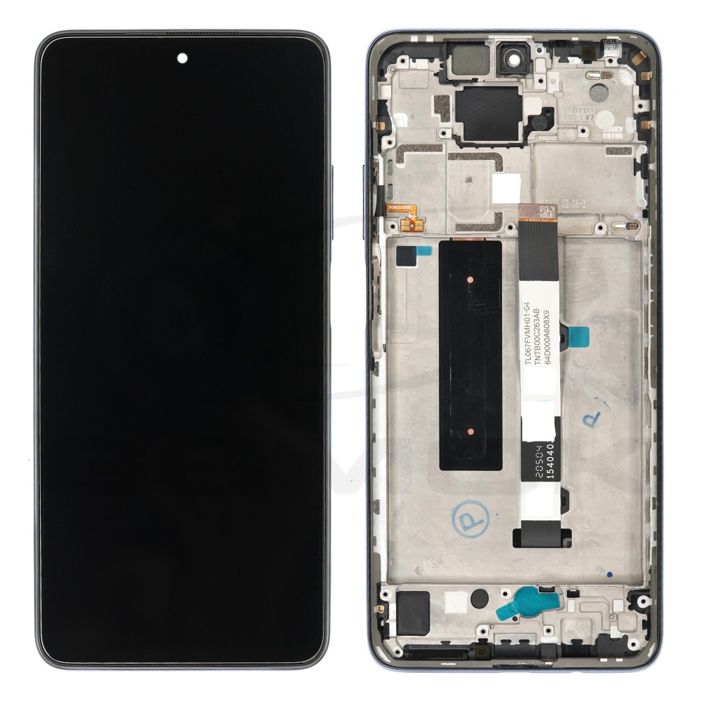 WYŚWIETLACZ LCD DO XIAOMI MI 10T LITE SZARY Z RAMKĄ 5600040J1700 56000E0J1700 ORYGINAŁ SERVICE PACK