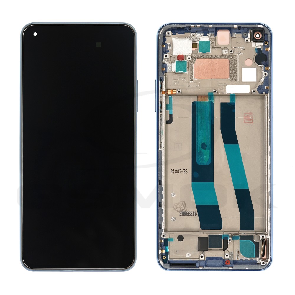 WYŚWIETLACZ LCD DO XIAOMI MI 11 LITE NE 5G Z RAMKĄ NIEBIESKI 5600050K9D00 56000L00K900 ORYGINAŁ SERVICE PACK
