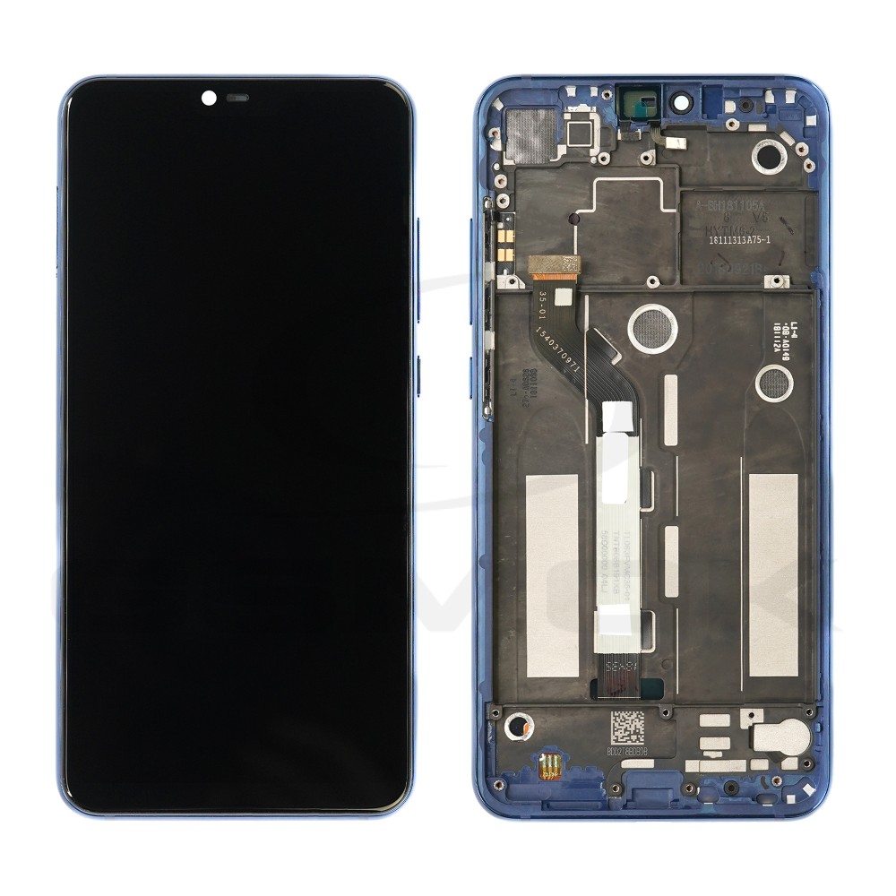 WYŚWIETLACZ LCD DO XIAOMI MI 8 LITE Z RAMKĄ NIEBIESKI 561010010033 ORYGINAŁ SERVICE PACK