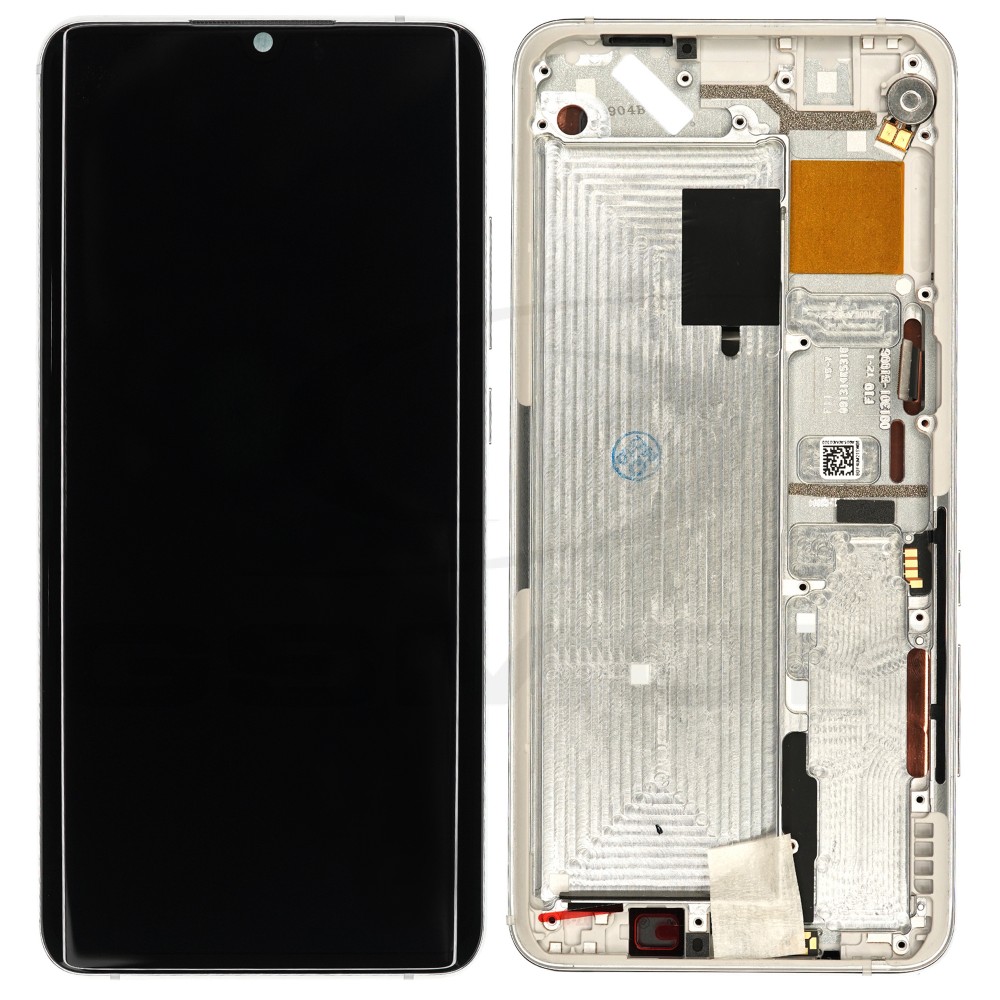 WYŚWIETLACZ LCD DO XIAOMI MI NOTE 10 LITE Z RAMKĄ BIAŁY 5600030F4L00 ORYGINAŁ SERVICE PACK