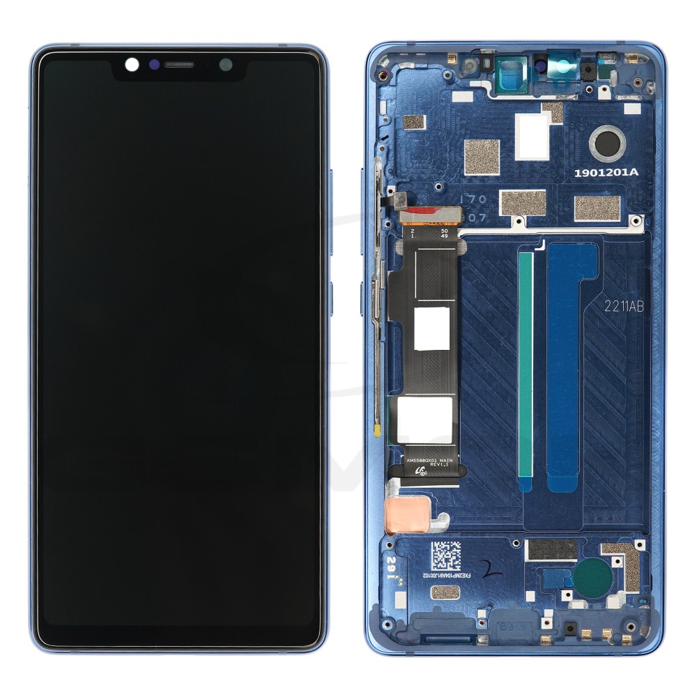 WYŚWIETLACZ LCD DO XIAOMI MI8 MI 8 SE 2018 Z RAMKĄ NIEBIESKI 5610100050B6 ORYGINAŁ SERVICE PACK