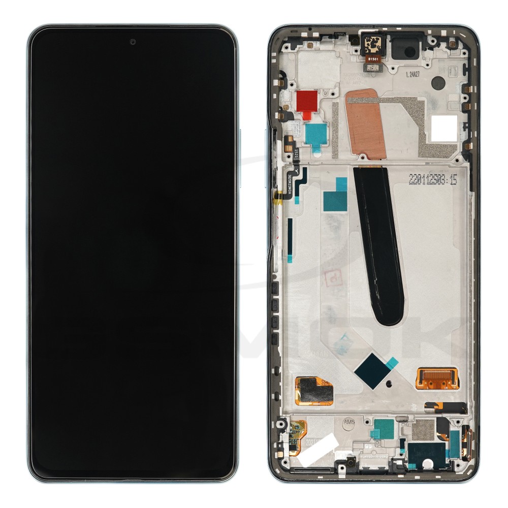 WYŚWIETLACZ LCD DO XIAOMI POCO F3 Z RAMKĄ NIEBIESKI 560004K11A00 ORYGINAŁ SERVICE PACK