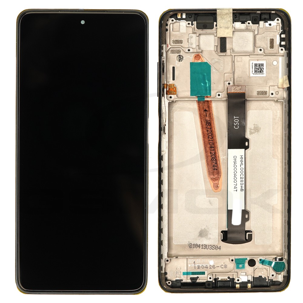 WYŚWIETLACZ LCD DO XIAOMI POCO X3 Z RAMKĄ CZARNY 560003J20C00 560007J20C00 ORYGINAŁ SERVICE PACK