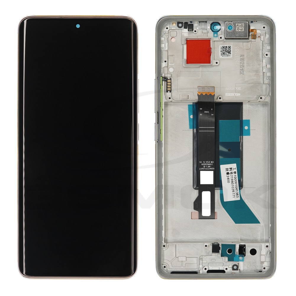 WYŚWIETLACZ LCD DO XIAOMI POCO X7 5G Z RAMKĄ SREBRNY 5600030O16P00 ORYGINAŁ SERVICE PACK