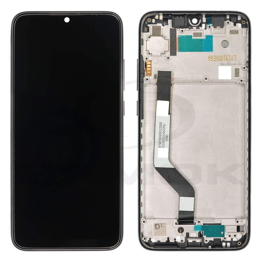 WYŚWIETLACZ LCD DO XIAOMI REDMI NOTE 7 Z RAMKĄ CZARNY 560610125033 5606100920C7 560610100033 ORYGINAŁ SERVICE PACK