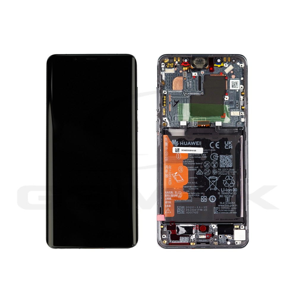 WYŚWIETLACZ LCD DO HUAWEI MATE 50 PRO CZARNY 02355EGA ORYGINAŁ SERVICE PACK