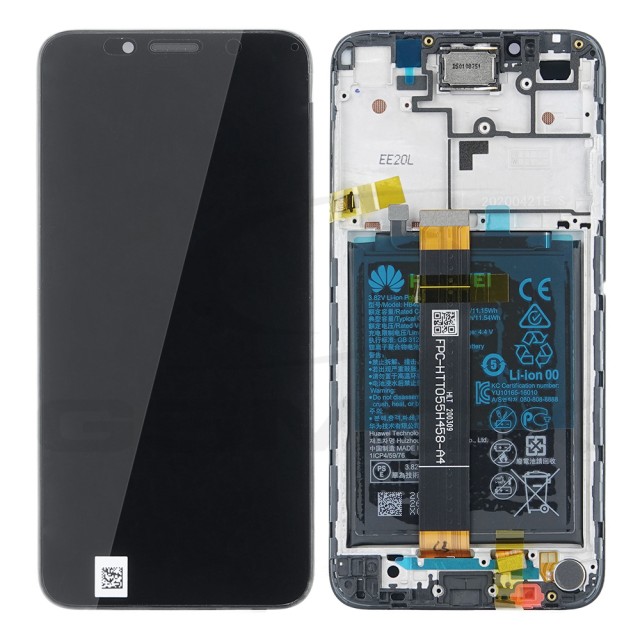 WYŚWIETLACZ LCD DO HUAWEI Y5P Z RAMKĄ I BATERIĄ 02353RJP ORYGINAŁ SERVICE PACK