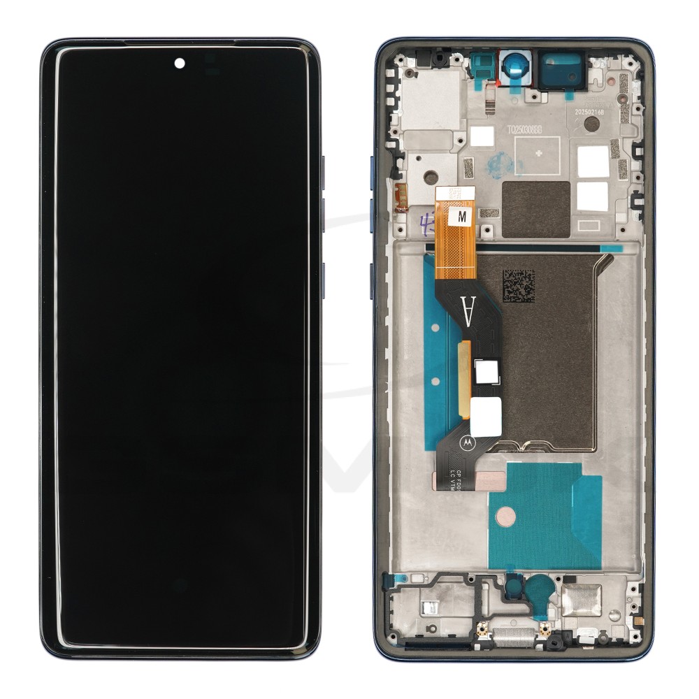 WYŚWIETLACZ LCD DO MOTOROLA EDGE 60 NIEBIESKI Z RAMKĄ 5D68C29943 ORYGINAŁ SERVICE PACK