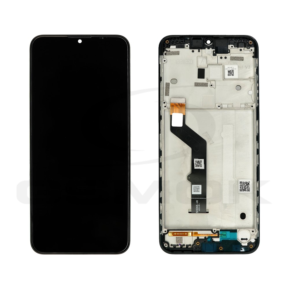 WYŚWIETLACZ LCD + PANEL DOTYKOWY KOMPLET MOTOROLA MOTO E7 PLUS Z RAMKĄ 5D68C17416 ORYGINAŁ SERVICE PACK