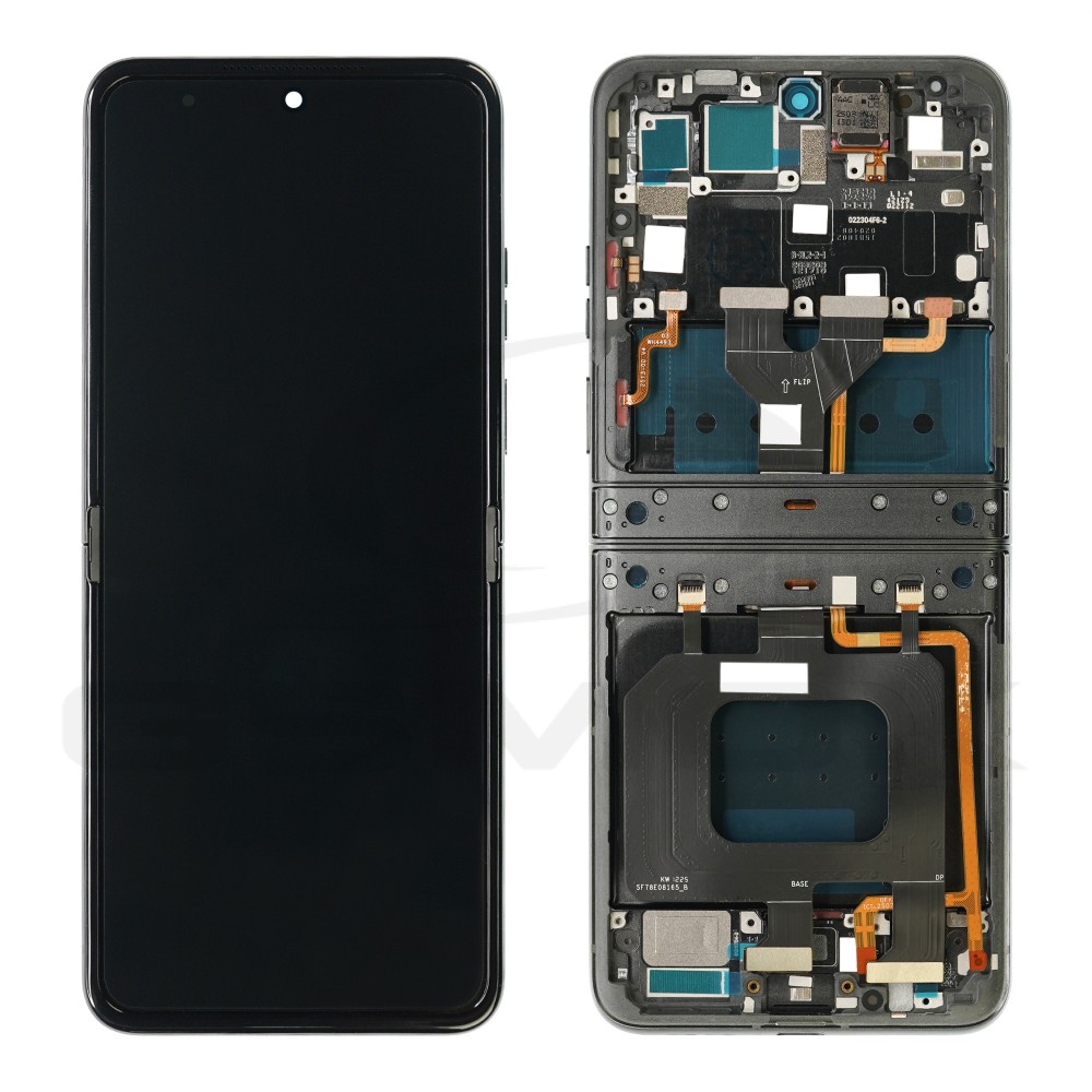 WYŚWIETLACZ LCD DO MOTOROLA RAZR 50 SZARY Z RAMKĄ 5D68C24806 5D68C24967 ORYGINAŁ SERVICE PACK