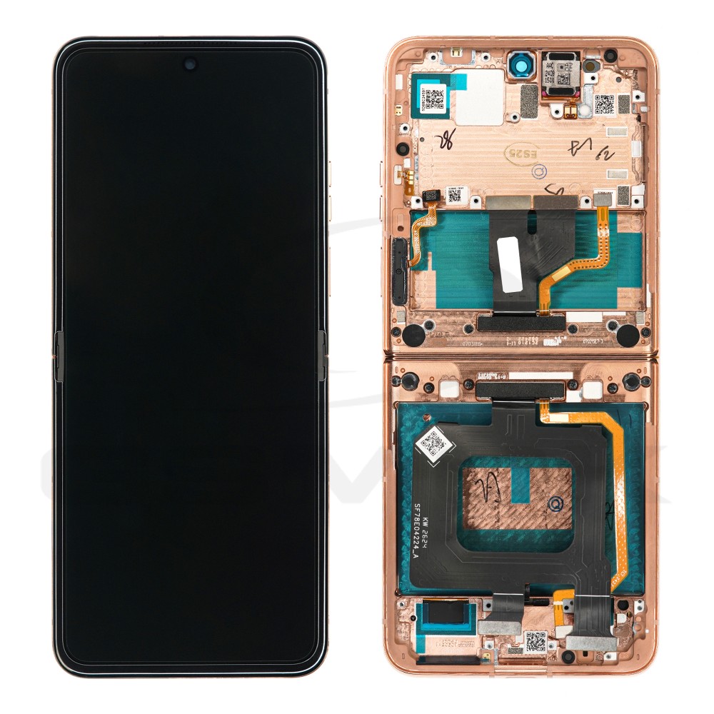 WYŚWIETLACZ LCD DO MOTOROLA RAZR 50 ULTRA POMARAŃCZOWY 5D68C24597 ORYGINAŁ SERVICE PACK