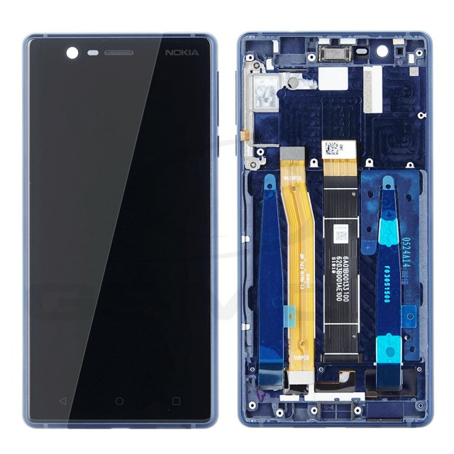 WYŚWIETLACZ LCD DO NOKIA 3 TA-1020 TYP B NIEBIESKI Z RAMKĄ 20NE1LW0003 ORYGINAŁ SERVICE PACK