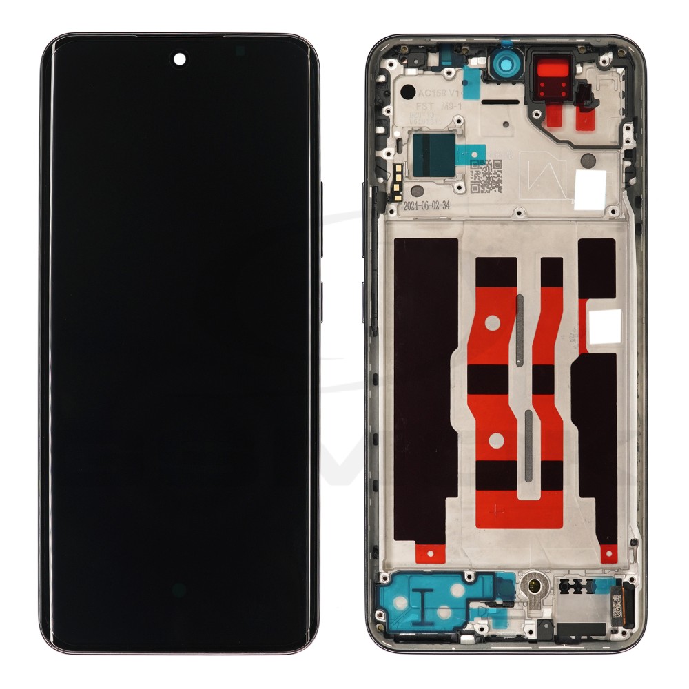 WYŚWIETLACZ LCD DO OPPO RENO 12 CPH2625 621029000231 CZARNY Z RAMKĄ ORG SERVICE PACK