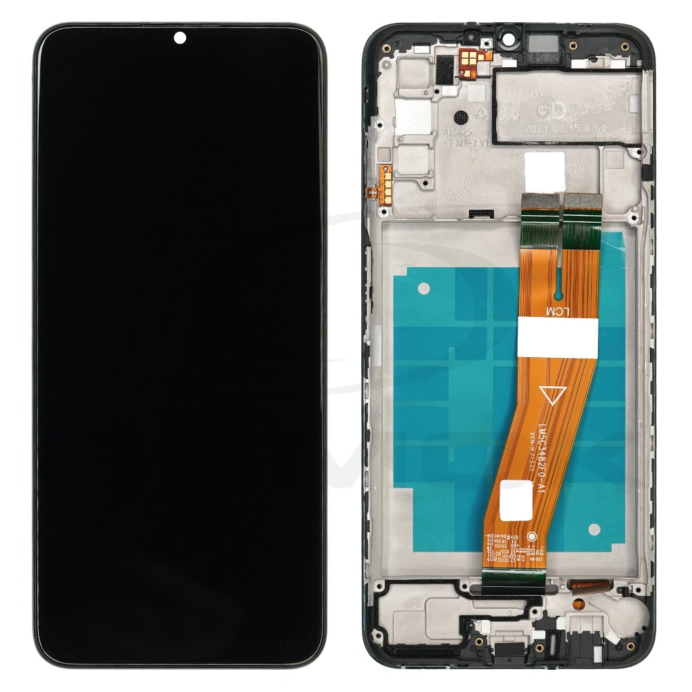 WYŚWIETLACZ LCD + PANEL DOTYKOWY KOMPLET SAMSUNG A037F GALAXY A03S Z RAMKĄ WERSJA NIEEUROPEJSKA GH83-06693A GH81-21232A ORYGINAŁ SERVICE PACK