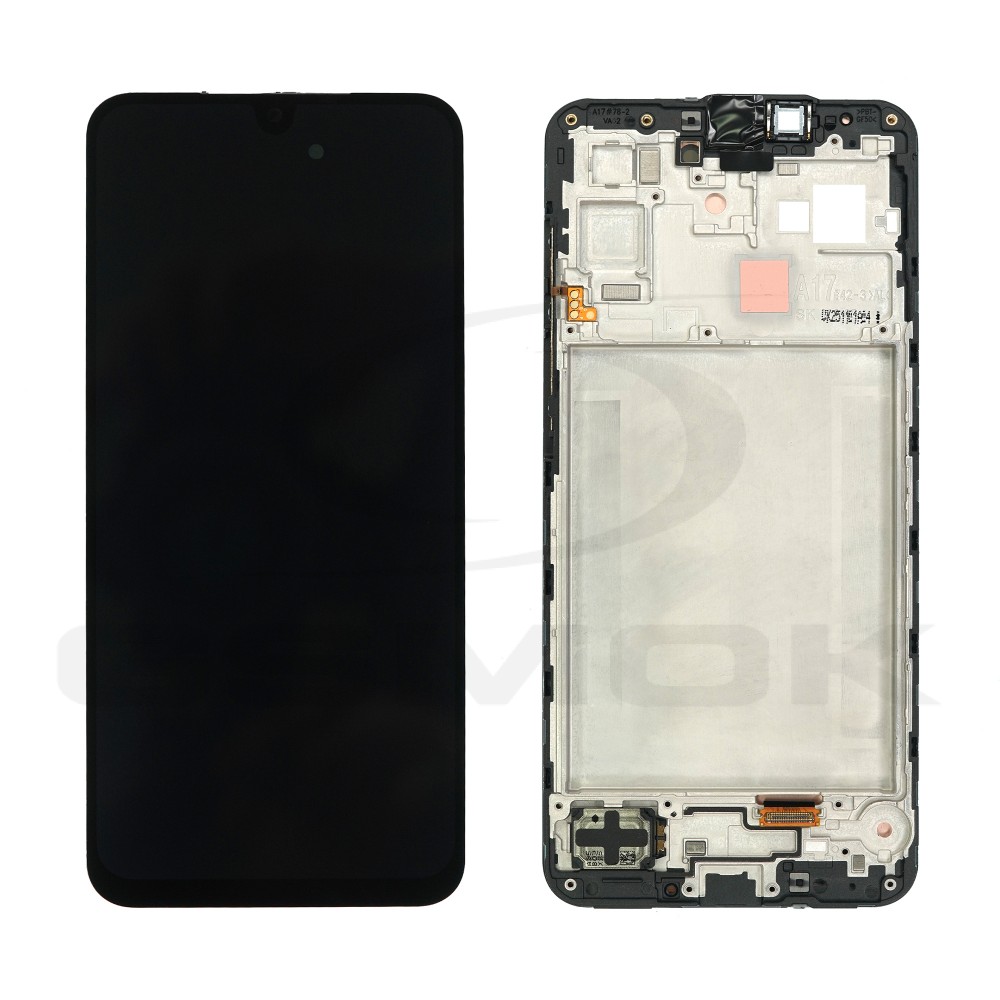 WYŚWIETLACZ LCD + PANEL DOTYKOWY KOMPLET SAMSUNG A175 GALAXY A17 4G Z RAMKĄ GH82-38527A ORYGINAŁ SERVICE PACK