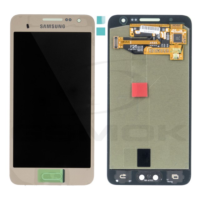 WYŚWIETLACZ LCD DO SAMSUNG A300 GALAXY A3 ZŁOTY GH97-16747D ORYGINAŁ SERVICE PACK