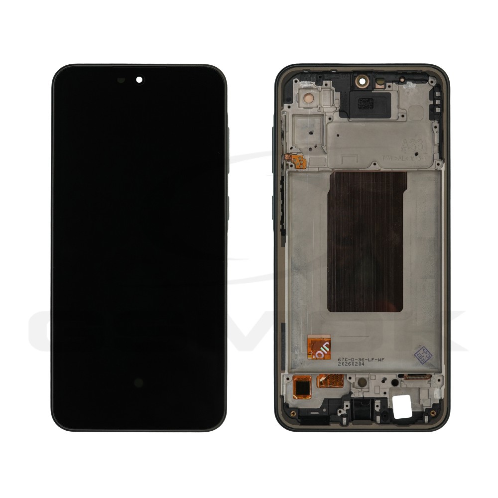 WYŚWIETLACZ LCD + PANEL DOTYKOWY KOMPLET SAMSUNG A366 GALAXY A36 Z RAMKĄ CZARNY [OLED]