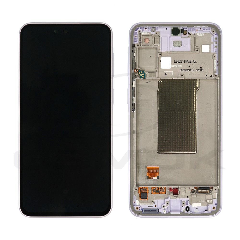 WYŚWIETLACZ LCD + PANEL DOTYKOWY KOMPLET SAMSUNG A376 GALAXY A37 FIOLETOWY Z RAMKĄ GH82-39232D ORYGINAŁ SERVICE PACK