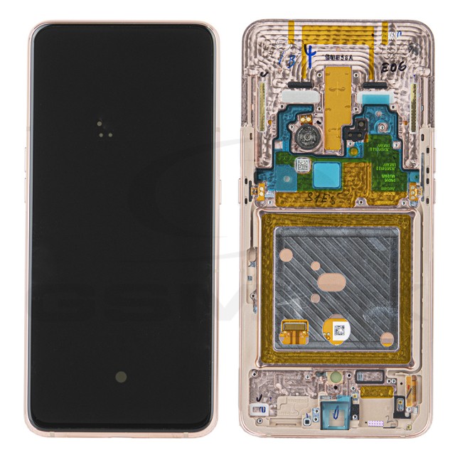 WYŚWIETLACZ LCD DO SAMSUNG A805 GALAXY A80 ZŁOTY Z RAMKĄ GH82-20348C, GH82-20390C, GH82-20368C ORYGINAŁ SERVICE PACK