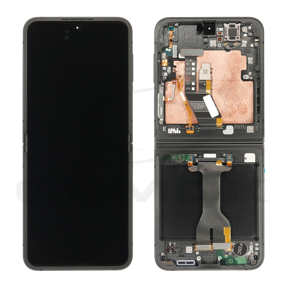 WYŚWIETLACZ LCD DO SAMSUNG F741 GALAXY Z FLIP 6 CZARNY GH82-35013E GH82-35014E ORYGINAŁ SERVICE PACK