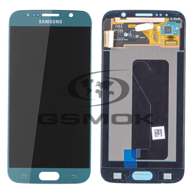 WYŚWIETLACZ LCD DO SAMSUNG G920 GALAXY S6 NIEBIESKI GH97-17260D ORYGINAŁ SERVICE PACK