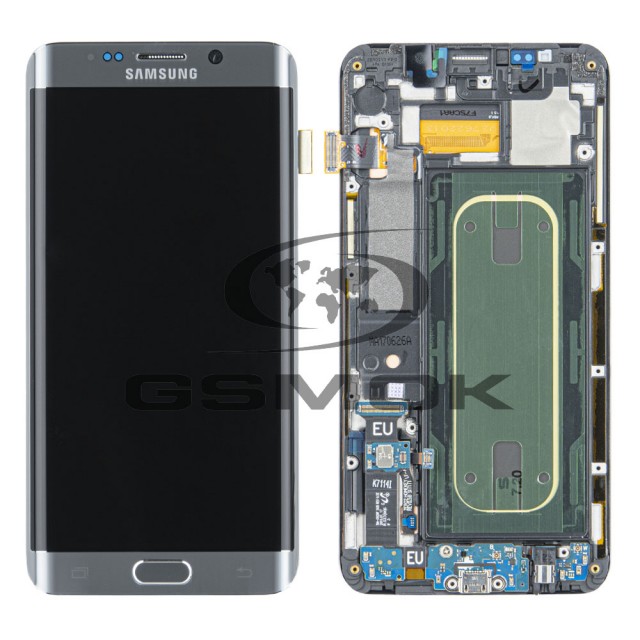 WYŚWIETLACZ LCD DO SAMSUNG G928 GALAXY S6 EDGE PLUS SREBRNY GH97-17819D GH97-17790D ORYGINAŁ SERVICE PACK
