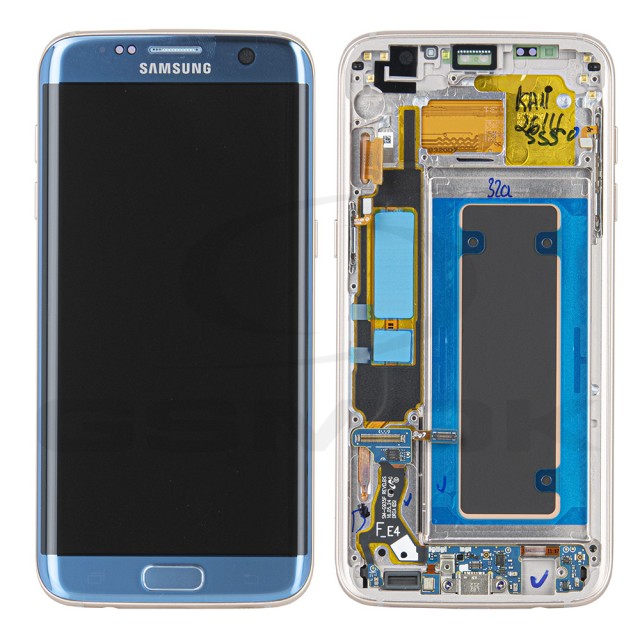WYŚWIETLACZ LCD DO SAMSUNG G935 GALAXY S7 EDGE NIEBIESKI Z RAMKĄ GH97-18594G GH97-18533G GH97-18767G ORYGINAŁ SERVICE PACK