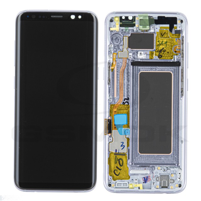 WYŚWIETLACZ LCD DO SAMSUNG G950 GALAXY S8 FIOLET / ORCHID GREY Z RAMKĄ GH97-20457C, GH97-20629C, GH97-20473C, GH97-20458C ORYGINAŁ SERVICE PACK