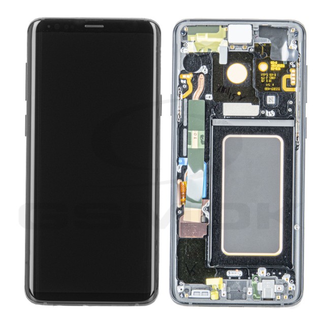 WYŚWIETLACZ LCD DO SAMSUNG G965 GALAXY S9 PLUS CZARNY Z RAMKĄ GH97-21722A GH97-21691A GH97-21692A GH97-21721A ORYGINAŁ SERVICE PACK