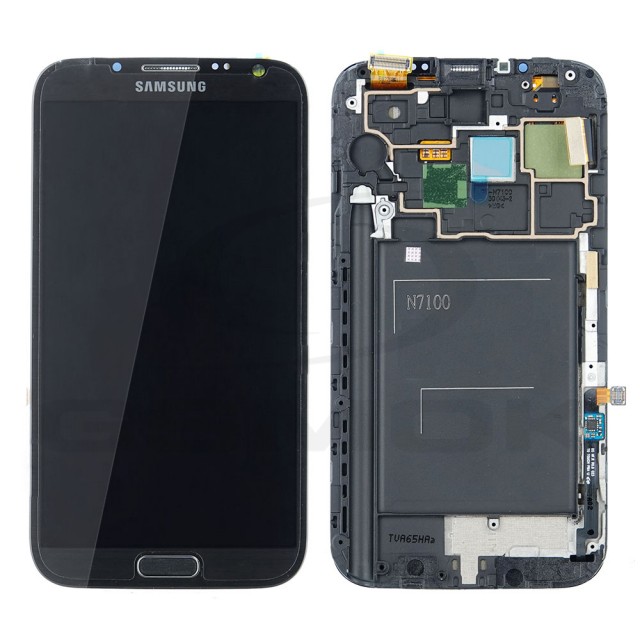 WYŚWIETLACZ LCD DO SAMSUNG N7100 GALAXY NOTE 2 SZARY GH97-14112B ORYGINAŁ SERVICE PACK
