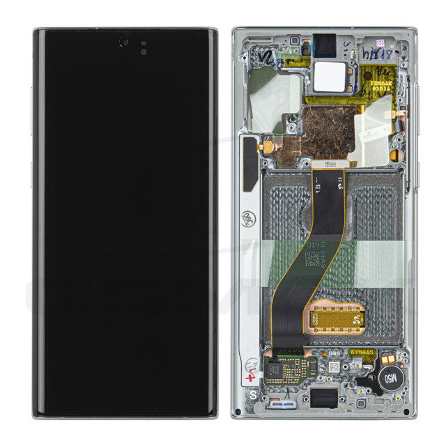 WYŚWIETLACZ LCD DO SAMSUNG N970 GALAXY NOTE 10 SREBRNY Z RAMKĄ GH82-20818C GH82-20817C ORYGINAŁ SERVICE PACK