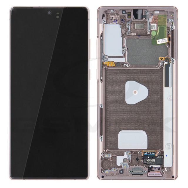 WYŚWIETLACZ LCD DO SAMSUNG N980 N981 GALAXY NOTE 20 BRĄZOWY Z RAMKĄ GH82-23495B GH82-23733B ORYGINAŁ SERVICE PACK