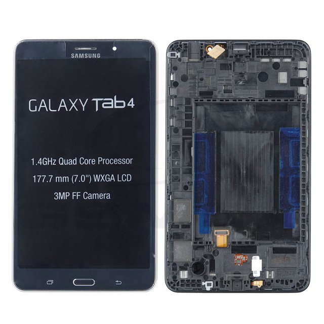 WYŚWIETLACZ LCD DO SAMSUNG T235 GALAXY TAB 4 7.0 CZARNY GH97-16036A ORYGINAŁ SERVICE PACK