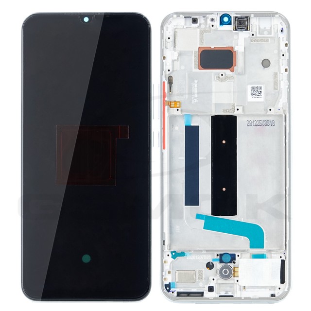 WYŚWIETLACZ LCD DO XIAOMI MI 10 LITE 5G Z RAMKĄ BIAŁY 5600010J9A00 56000500J900 ORYGINAŁ SERVICE PACK