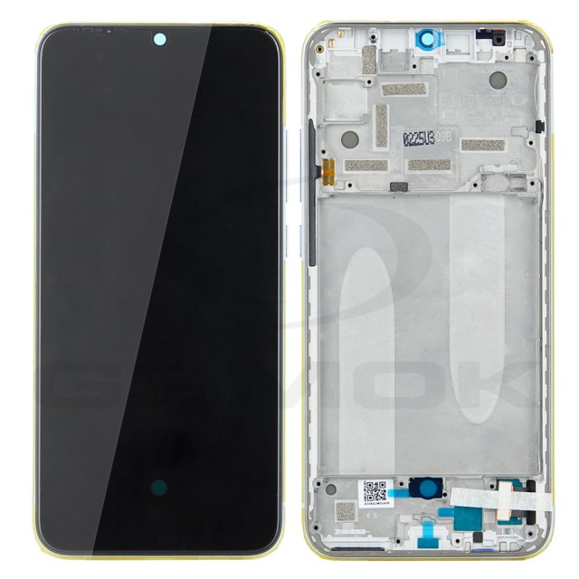 WYŚWIETLACZ LCD DO XIAOMI MI A3 / MI CC9E Z RAMKĄ SREBRNY 5603100090B6 ORYGINAŁ SERVICE PACK