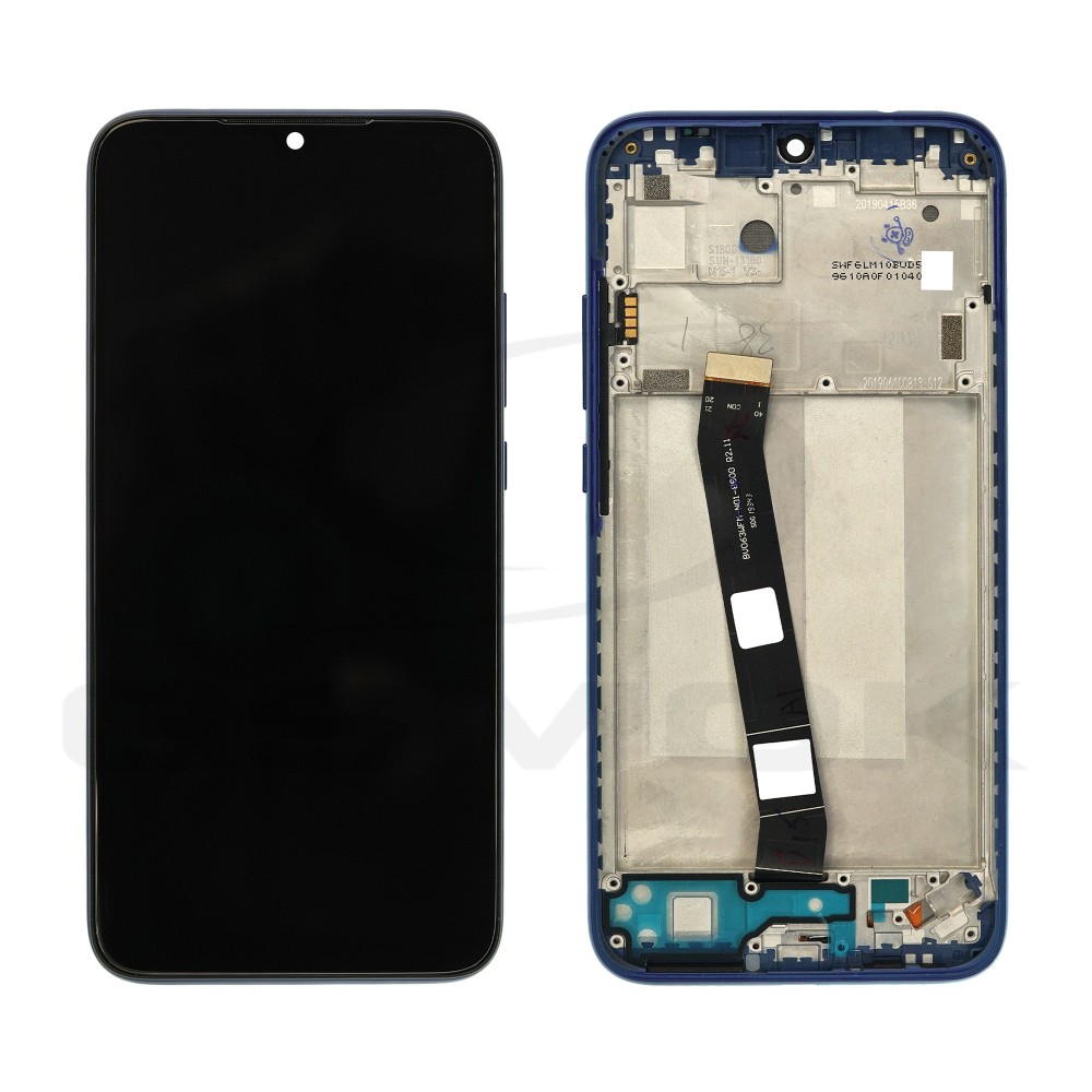 WYŚWIETLACZ LCD + PANEL DOTYKOWY KOMPLET XIAOMI REDMI 7 Z RAMKĄ NIEBIESKI 561010017033 561010028033 531010017033 5600050F6L00 ORYGINAŁ SERVICE PACK