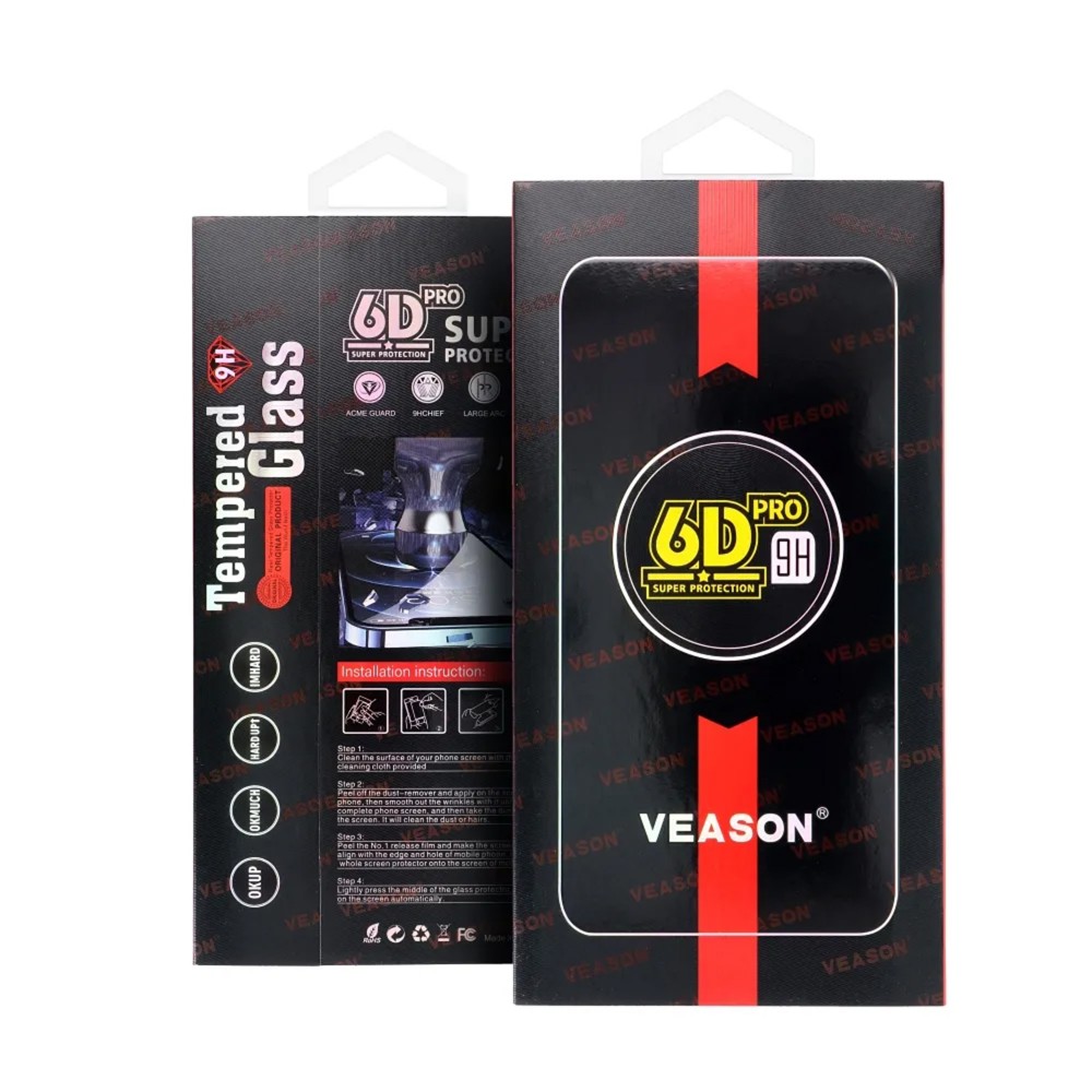 XIAOMI REDMI 15 5G - SZKŁO HARTOWANE 6D PRO VEASON GLASS CZARNE