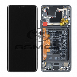 WYŚWIETLACZ LCD DO HUAWEI MATE 20 PRO Z RAMKĄ I BATERIĄ CZARNY 02352FRL 02352GUH ORYGINAŁ SERVICE PACK
