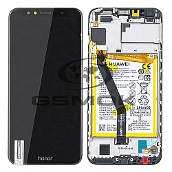 WYŚWIETLACZ LCD DO HUAWEI HONOR 7A Z RAMKĄ I BATERIĄ CZARNY 02351WDU ORYGINAŁ SERVICE PACK