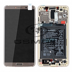 WYŚWIETLACZ LCD DO HUAWEI MATE 10 Z RAMKĄ I BATERIĄ BRĄZOWY 02351PNS ORYGINAŁ SERVICE PACK